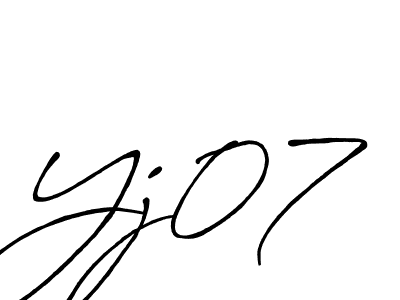 Once you've used our free online signature maker to create your best signature Antro_Vectra_Bolder style, it's time to enjoy all of the benefits that Yj07 name signing documents. Yj07 signature style 7 images and pictures png