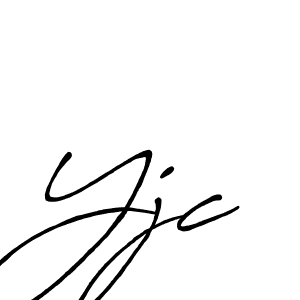 Create a beautiful signature design for name Yjc. With this signature (Antro_Vectra_Bolder) fonts, you can make a handwritten signature for free. Yjc signature style 7 images and pictures png