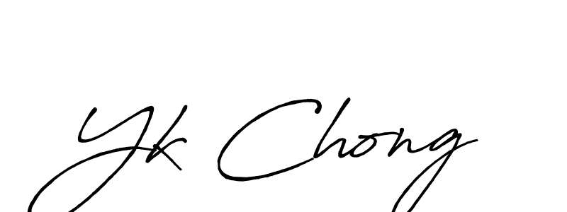 Use a signature maker to create a handwritten signature online. With this signature software, you can design (Antro_Vectra_Bolder) your own signature for name Yk Chong. Yk Chong signature style 7 images and pictures png