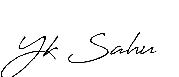 It looks lik you need a new signature style for name Yk Sahu. Design unique handwritten (Antro_Vectra_Bolder) signature with our free signature maker in just a few clicks. Yk Sahu signature style 7 images and pictures png