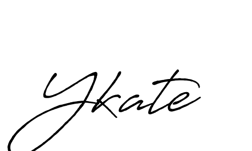 Make a beautiful signature design for name Ykate. With this signature (Antro_Vectra_Bolder) style, you can create a handwritten signature for free. Ykate signature style 7 images and pictures png