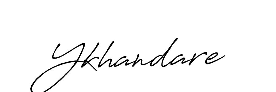 if you are searching for the best signature style for your name Ykhandare. so please give up your signature search. here we have designed multiple signature styles  using Antro_Vectra_Bolder. Ykhandare signature style 7 images and pictures png