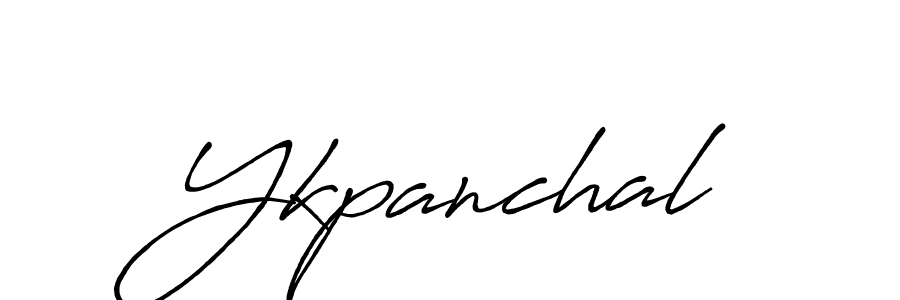 How to make Ykpanchal name signature. Use Antro_Vectra_Bolder style for creating short signs online. This is the latest handwritten sign. Ykpanchal signature style 7 images and pictures png