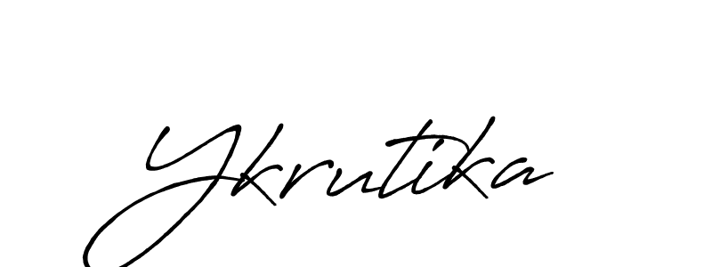 You can use this online signature creator to create a handwritten signature for the name Ykrutika. This is the best online autograph maker. Ykrutika signature style 7 images and pictures png