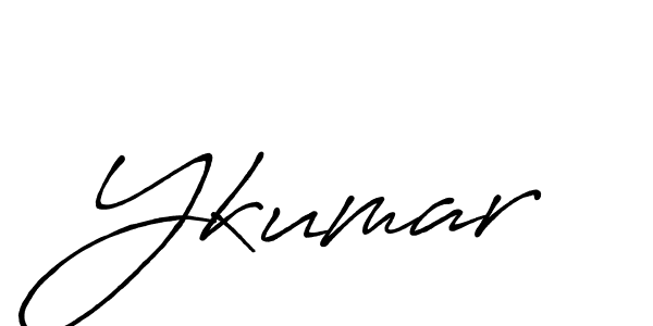 You should practise on your own different ways (Antro_Vectra_Bolder) to write your name (Ykumar) in signature. don't let someone else do it for you. Ykumar signature style 7 images and pictures png