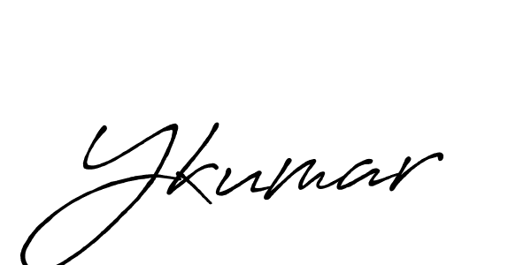 You should practise on your own different ways (Antro_Vectra_Bolder) to write your name (Ykumar) in signature. don't let someone else do it for you. Ykumar signature style 7 images and pictures png