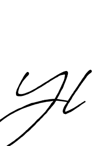 How to Draw Yl signature style? Antro_Vectra_Bolder is a latest design signature styles for name Yl. Yl signature style 7 images and pictures png