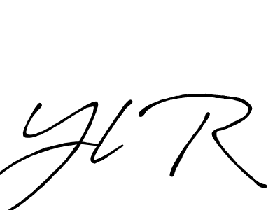 Also we have Yl R name is the best signature style. Create professional handwritten signature collection using Antro_Vectra_Bolder autograph style. Yl R signature style 7 images and pictures png