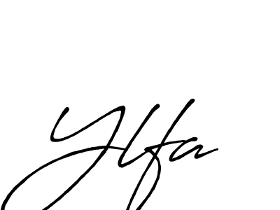 Ylfa stylish signature style. Best Handwritten Sign (Antro_Vectra_Bolder) for my name. Handwritten Signature Collection Ideas for my name Ylfa. Ylfa signature style 7 images and pictures png