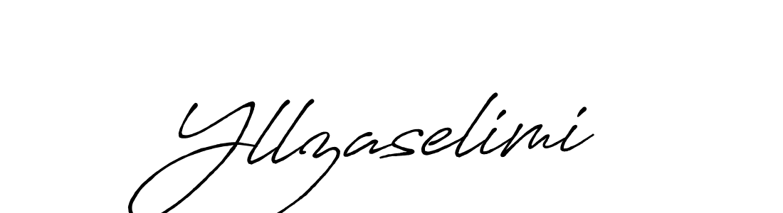 How to Draw Yllzaselimi signature style? Antro_Vectra_Bolder is a latest design signature styles for name Yllzaselimi. Yllzaselimi signature style 7 images and pictures png