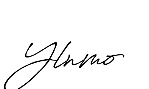 How to make Ylnmo name signature. Use Antro_Vectra_Bolder style for creating short signs online. This is the latest handwritten sign. Ylnmo signature style 7 images and pictures png