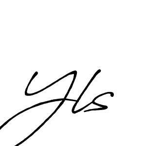 Design your own signature with our free online signature maker. With this signature software, you can create a handwritten (Antro_Vectra_Bolder) signature for name Yls. Yls signature style 7 images and pictures png