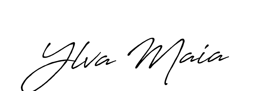 How to make Ylva Maia signature? Antro_Vectra_Bolder is a professional autograph style. Create handwritten signature for Ylva Maia name. Ylva Maia signature style 7 images and pictures png