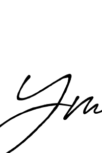 Similarly Antro_Vectra_Bolder is the best handwritten signature design. Signature creator online .You can use it as an online autograph creator for name Ym. Ym signature style 7 images and pictures png