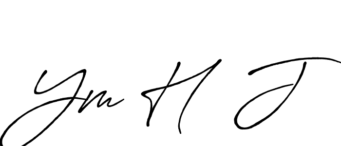 Here are the top 10 professional signature styles for the name Ym H  J. These are the best autograph styles you can use for your name. Ym H  J signature style 7 images and pictures png