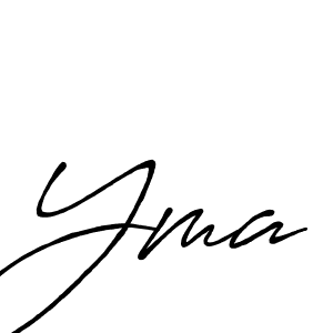 The best way (Antro_Vectra_Bolder) to make a short signature is to pick only two or three words in your name. The name Yma include a total of six letters. For converting this name. Yma signature style 7 images and pictures png