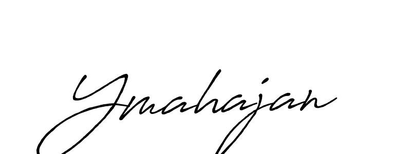 Create a beautiful signature design for name Ymahajan. With this signature (Antro_Vectra_Bolder) fonts, you can make a handwritten signature for free. Ymahajan signature style 7 images and pictures png