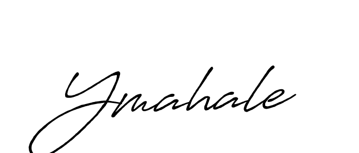 Ymahale stylish signature style. Best Handwritten Sign (Antro_Vectra_Bolder) for my name. Handwritten Signature Collection Ideas for my name Ymahale. Ymahale signature style 7 images and pictures png