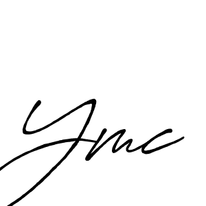 Also we have Ymc name is the best signature style. Create professional handwritten signature collection using Antro_Vectra_Bolder autograph style. Ymc signature style 7 images and pictures png