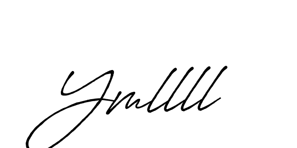 Make a beautiful signature design for name Ymllll. With this signature (Antro_Vectra_Bolder) style, you can create a handwritten signature for free. Ymllll signature style 7 images and pictures png