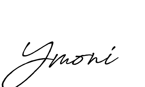 Use a signature maker to create a handwritten signature online. With this signature software, you can design (Antro_Vectra_Bolder) your own signature for name Ymoni. Ymoni signature style 7 images and pictures png