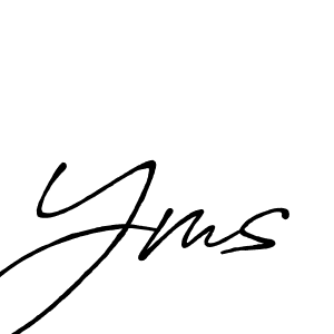 Also You can easily find your signature by using the search form. We will create Yms name handwritten signature images for you free of cost using Antro_Vectra_Bolder sign style. Yms signature style 7 images and pictures png