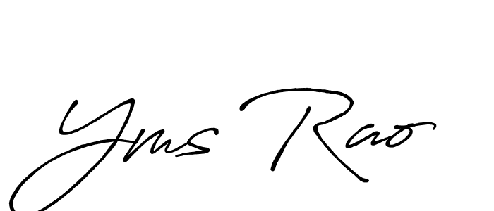 Make a beautiful signature design for name Yms Rao. Use this online signature maker to create a handwritten signature for free. Yms Rao signature style 7 images and pictures png
