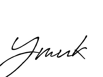 How to make Ymuk signature? Antro_Vectra_Bolder is a professional autograph style. Create handwritten signature for Ymuk name. Ymuk signature style 7 images and pictures png