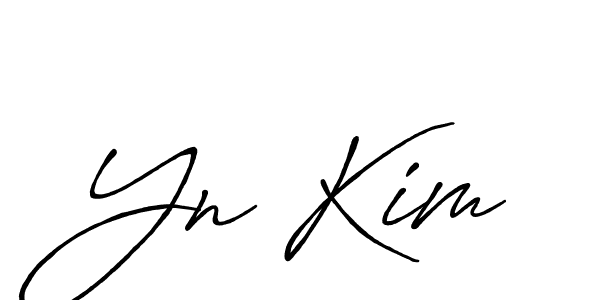 Design your own signature with our free online signature maker. With this signature software, you can create a handwritten (Antro_Vectra_Bolder) signature for name Yn Kim. Yn Kim signature style 7 images and pictures png