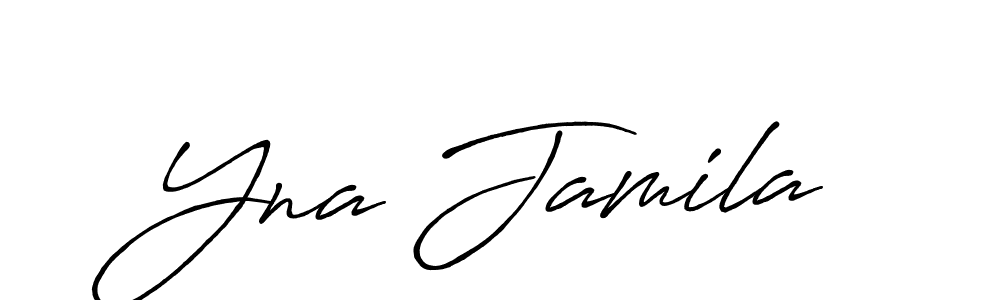 Once you've used our free online signature maker to create your best signature Antro_Vectra_Bolder style, it's time to enjoy all of the benefits that Yna Jamila name signing documents. Yna Jamila signature style 7 images and pictures png