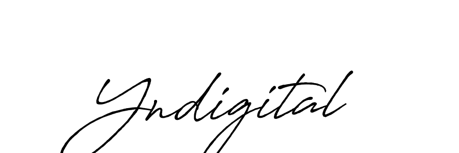 Design your own signature with our free online signature maker. With this signature software, you can create a handwritten (Antro_Vectra_Bolder) signature for name Yndigital. Yndigital signature style 7 images and pictures png