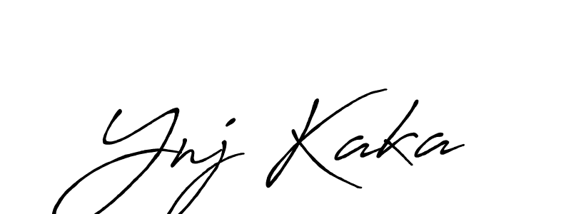 How to Draw Ynj Kaka signature style? Antro_Vectra_Bolder is a latest design signature styles for name Ynj Kaka. Ynj Kaka signature style 7 images and pictures png