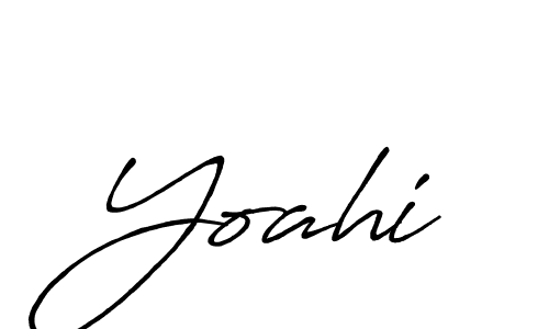 Similarly Antro_Vectra_Bolder is the best handwritten signature design. Signature creator online .You can use it as an online autograph creator for name Yoahi. Yoahi signature style 7 images and pictures png