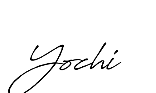How to make Yochi signature? Antro_Vectra_Bolder is a professional autograph style. Create handwritten signature for Yochi name. Yochi signature style 7 images and pictures png