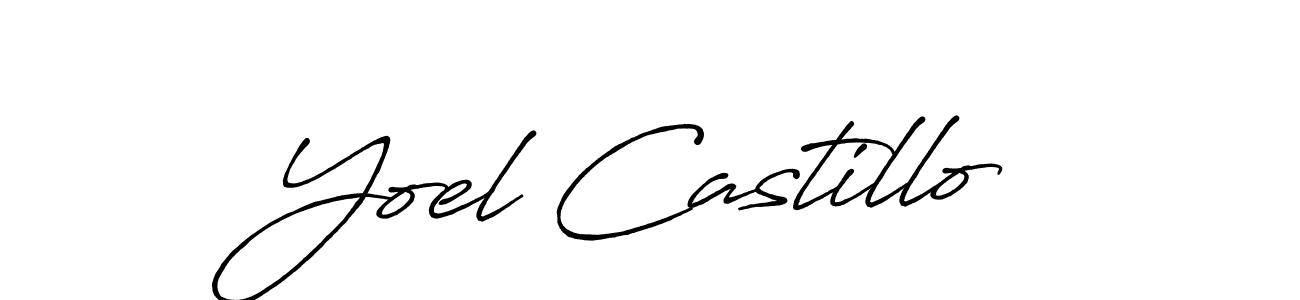 How to make Yoel Castillo signature? Antro_Vectra_Bolder is a professional autograph style. Create handwritten signature for Yoel Castillo name. Yoel Castillo signature style 7 images and pictures png