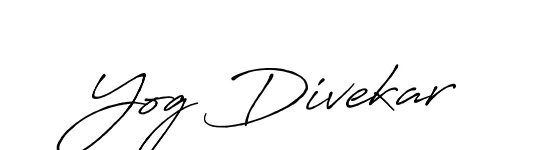 Antro_Vectra_Bolder is a professional signature style that is perfect for those who want to add a touch of class to their signature. It is also a great choice for those who want to make their signature more unique. Get Yog Divekar name to fancy signature for free. Yog Divekar signature style 7 images and pictures png