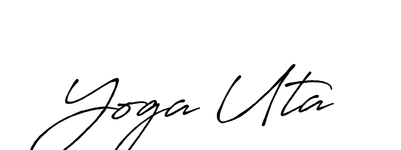 You can use this online signature creator to create a handwritten signature for the name Yoga Uta. This is the best online autograph maker. Yoga Uta signature style 7 images and pictures png
