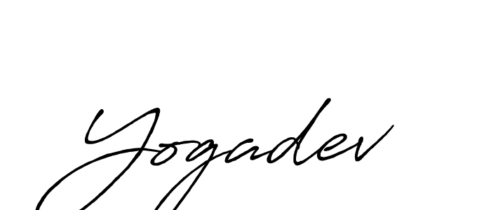 How to make Yogadev name signature. Use Antro_Vectra_Bolder style for creating short signs online. This is the latest handwritten sign. Yogadev signature style 7 images and pictures png