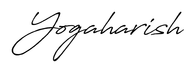 Discover how Yogaharish looks in an executive cursive font (Antro_Vectra_Bolder). Perfect for legal documents, invoices, and certificates. Yogaharish signature style 7 images and pictures png