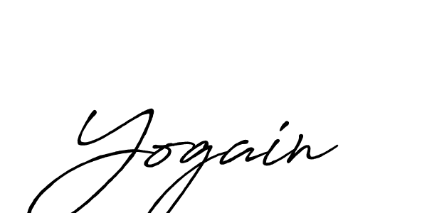 Design your own signature with our free online signature maker. With this signature software, you can create a handwritten (Antro_Vectra_Bolder) signature for name Yogain. Yogain signature style 7 images and pictures png