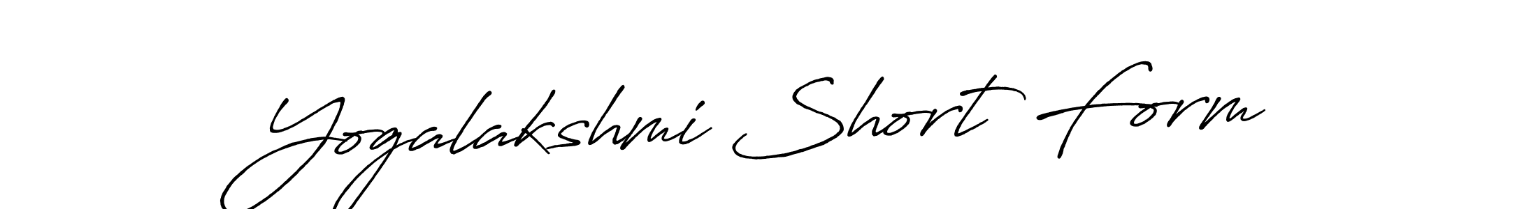 Antro_Vectra_Bolder is a professional signature style that is perfect for those who want to add a touch of class to their signature. It is also a great choice for those who want to make their signature more unique. Get Yogalakshmi Short Form name to fancy signature for free. Yogalakshmi Short Form signature style 7 images and pictures png
