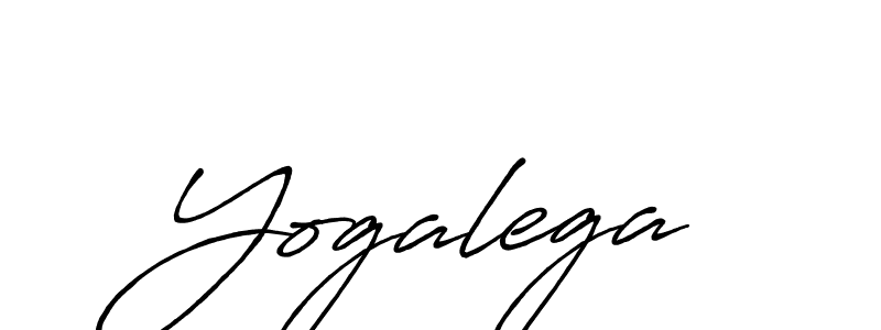 Make a beautiful signature design for name Yogalega. With this signature (Antro_Vectra_Bolder) style, you can create a handwritten signature for free. Yogalega signature style 7 images and pictures png