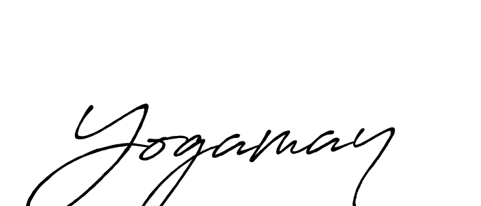 How to make Yogamay signature? Antro_Vectra_Bolder is a professional autograph style. Create handwritten signature for Yogamay name. Yogamay signature style 7 images and pictures png