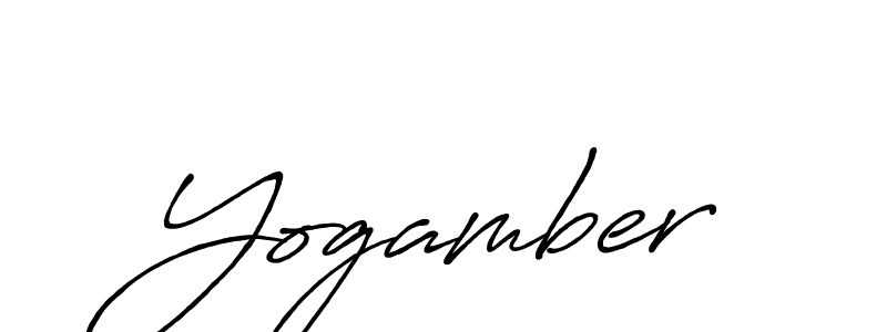 You can use this online signature creator to create a handwritten signature for the name Yogamber. This is the best online autograph maker. Yogamber signature style 7 images and pictures png