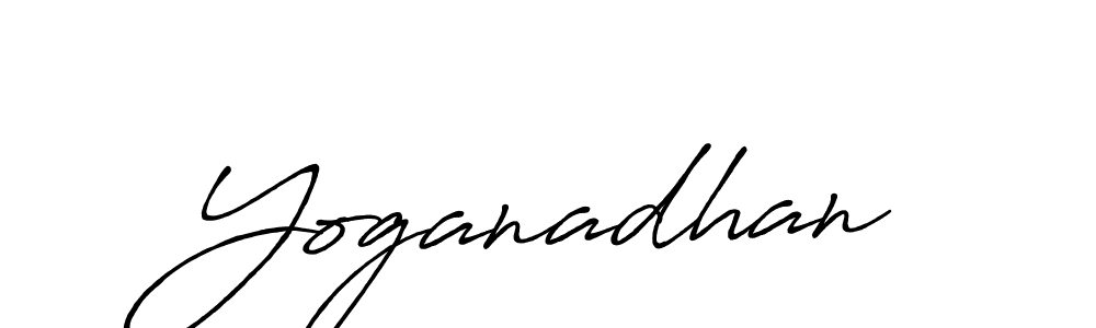 Make a beautiful signature design for name Yoganadhan. With this signature (Antro_Vectra_Bolder) style, you can create a handwritten signature for free. Yoganadhan signature style 7 images and pictures png