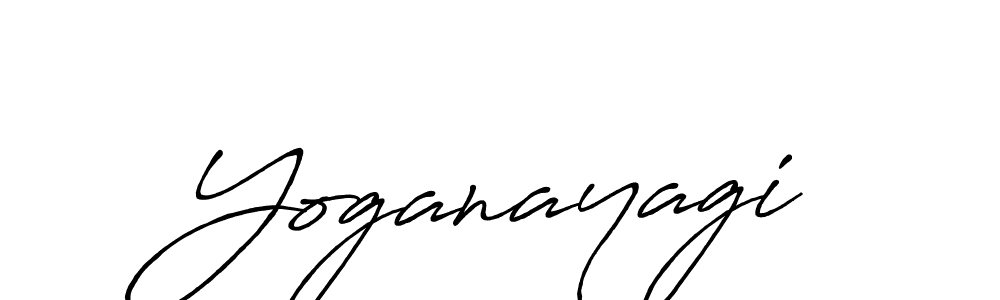 Design your own signature with our free online signature maker. With this signature software, you can create a handwritten (Antro_Vectra_Bolder) signature for name Yoganayagi. Yoganayagi signature style 7 images and pictures png
