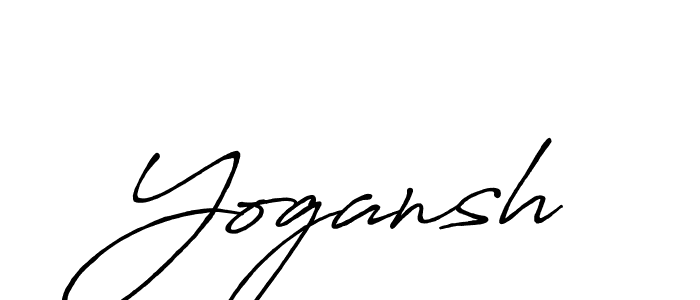Make a beautiful signature design for name Yogansh. Use this online signature maker to create a handwritten signature for free. Yogansh signature style 7 images and pictures png