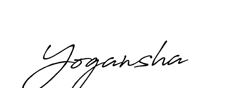 Also we have Yogansha name is the best signature style. Create professional handwritten signature collection using Antro_Vectra_Bolder autograph style. Yogansha signature style 7 images and pictures png