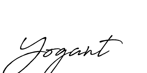 Use a signature maker to create a handwritten signature online. With this signature software, you can design (Antro_Vectra_Bolder) your own signature for name Yogant. Yogant signature style 7 images and pictures png