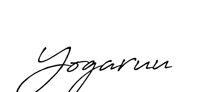 Make a beautiful signature design for name Yogaruu. With this signature (Antro_Vectra_Bolder) style, you can create a handwritten signature for free. Yogaruu signature style 7 images and pictures png